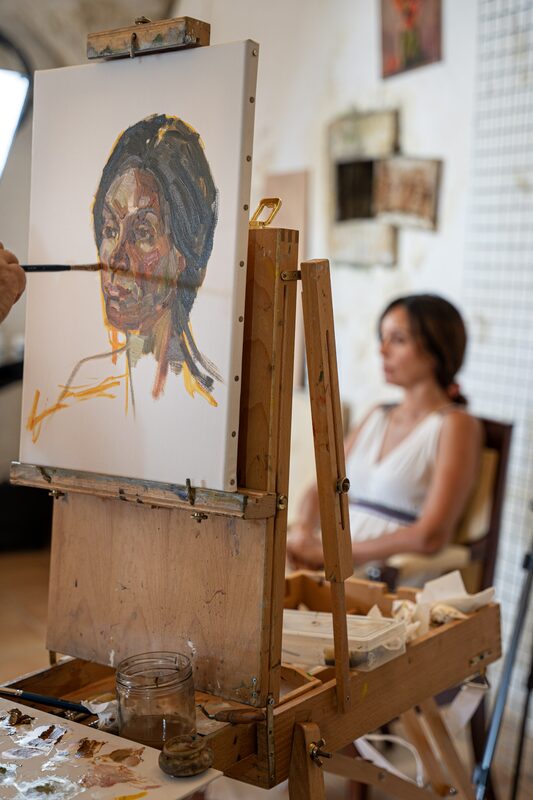 Photographie d’un atelier artistique par Pauline Sirot