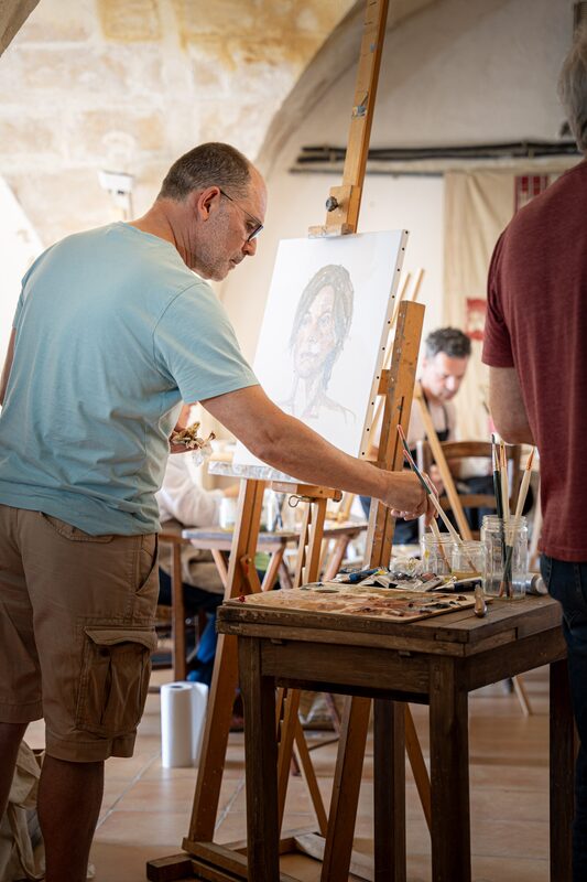 Photographie d’un atelier artistique par Pauline Sirot