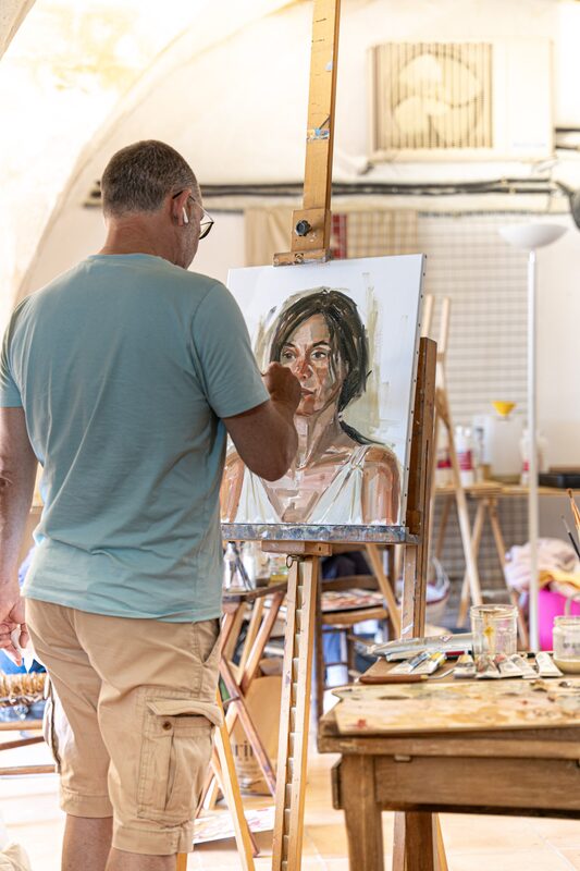 Photographie d’un atelier artistique par Pauline Sirot