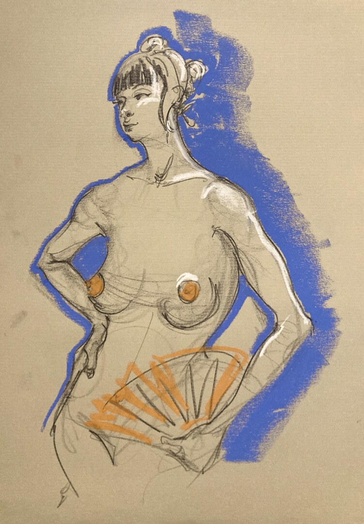 Dessin de modèle vivant — stage d’Axelle Picard du 19 au 23 juillet 2027