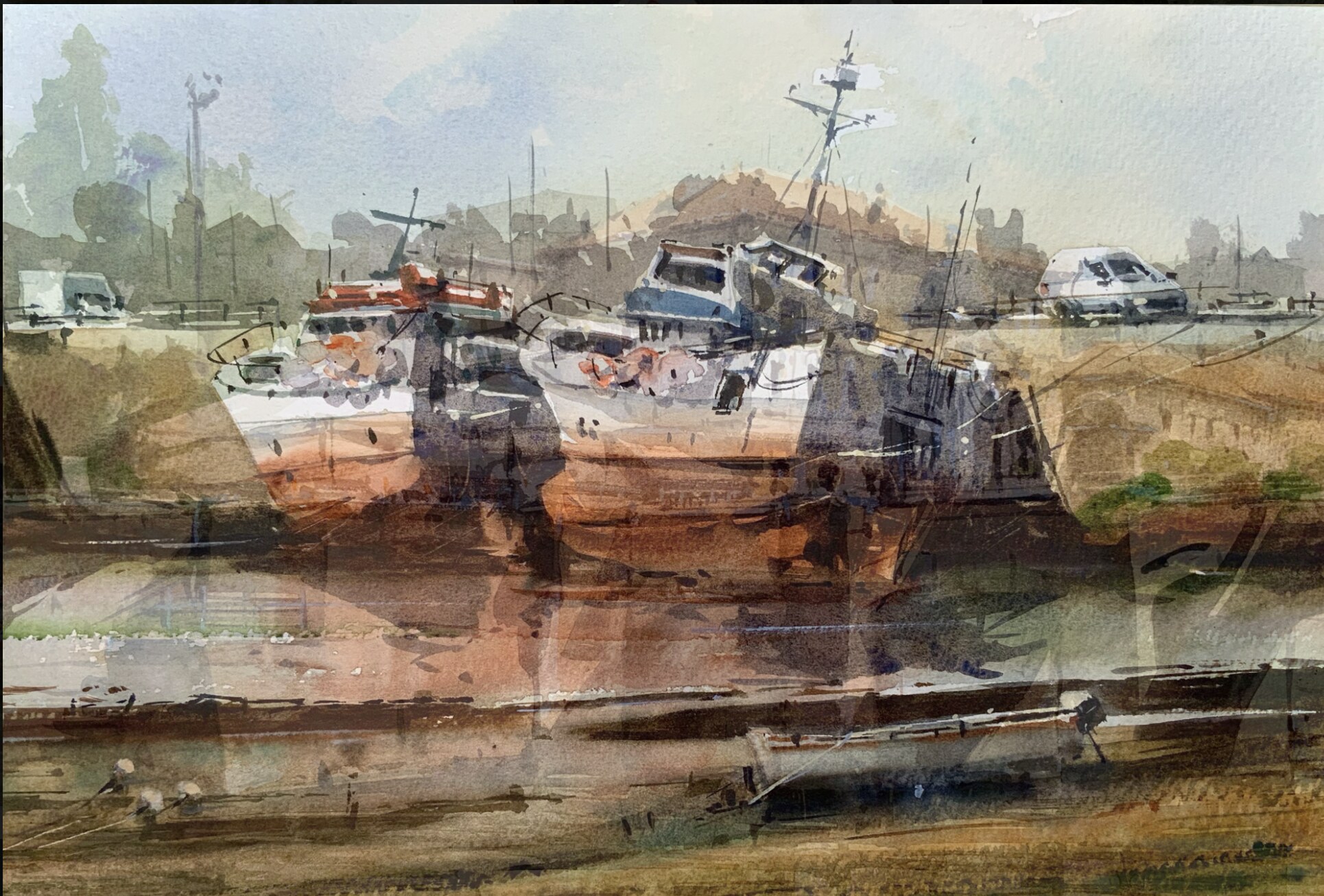 Aquarelle de Barnaba Salvador — stage du 7 au 11 juin 2027 en Bretagne